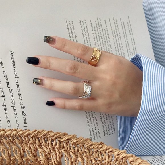 *NEW 925 Sterling Silver Weave Adjustable Ring - Picture 7 of 7